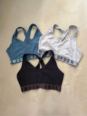 Under Armour Women’s Crisscross Sports Bras - Teal, White, Black